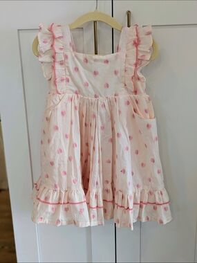 cupcakes & cashmere Pink Heart Ruffle Sundress